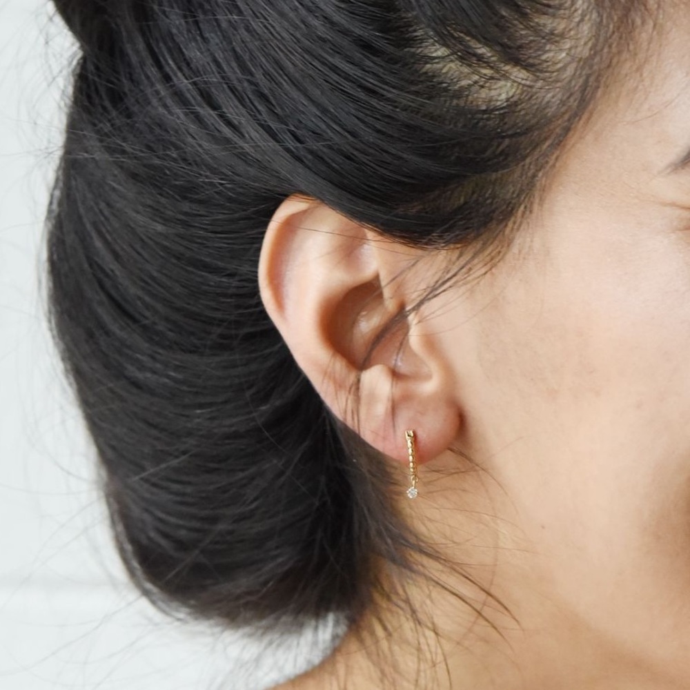 Mejuri Sapphire Hoops Earrings